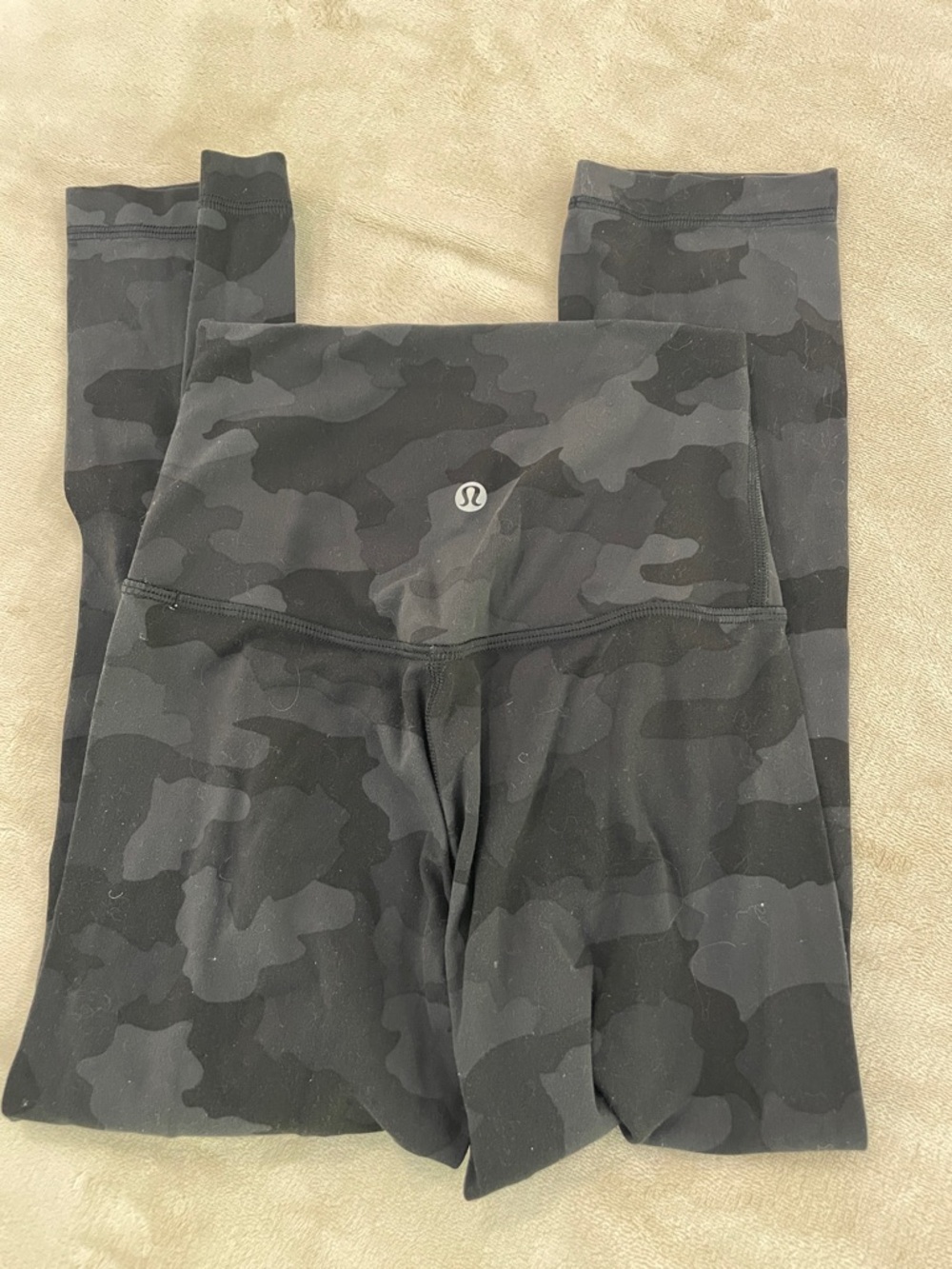 lululemon athletica Black & Gray Camo High-Rise Leggings